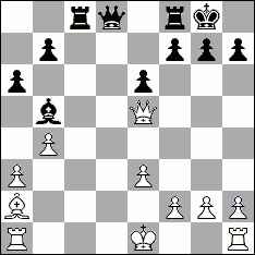 1. FEN: 2rq1rk1/1p3ppp/p3p3/1b2Q3/1P6/P3P3/B4PPP/R3K2R  w - - 0 20